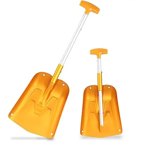 Produktbild: AceCamp® Schneeschaufel (65,5cm) - für Camping, Garten und Outdoor - Faltbarer Spaten - Spaten Garten - Schaufel für den Winter - Sparten - Schaufel Garten - Klappspaten - Klappschaufel - Aluminium
