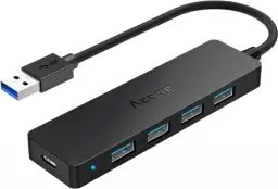 Produktbild: Aceele USB Hub, USB 3.0 Verteiler mit 4-Port USB Ultra Slim Extra Leicht Portable Datanhub, für MacBook Pro/Air/Mini, iMac, Notebook PC, Laptop, HDD Mobile Festplatte