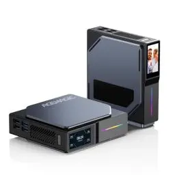 Produktbild: ACEMAGIC S1 Mini PC 𝖶indows 11 Pro, Ιntel Alder Lake-N95(bis zu 3,4GHz), 16GB DDR4 512GB M.2 SSD Mini Desktop Computer mit LCD-Display, RGB-Licht/Dual-WiFi/4K UHD/Dual LAN Tower PC für Heim/Büro.