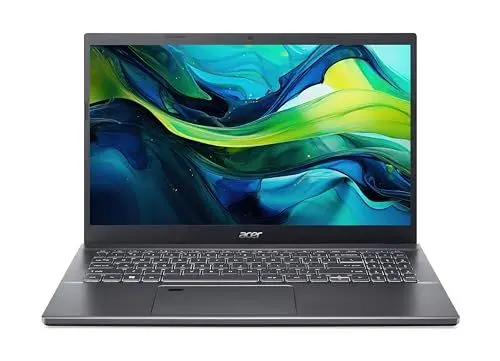 Produktbild: Acer Aspire 5 (A515-57-58LU) Laptop | 15, 6 FHD Display | Intel Core i5-1235U | 16 GB RAM | 512 GB SSD | Intel Iris Xe Graphics | Windows 11 | QWERTZ Tastatur | grau
