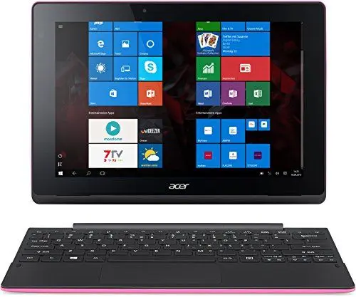 Produktbild: Acer Aspire Switch 10 E Pro7 2in1 Entertainment Edition (SW3-013) 25,6 cm (10,1 Zoll HD IPS) Convertible Notebook (Intel Atom Z3735F, 2GB RAM, 32GB eMMC, Intel HD Graphics, Win 10 Home) pink