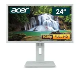 Produktbild: Acer B24 24 Zoll Business Computer Monitor, Desktop Gaming Monitor, Full HD (VGA - DVI - VESA), PC Bildschirm, Weiß/Hellgrau (Generalüberholt)