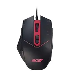 Produktbild: Acer Nitro Gaming Maus (4.200 DPI, anpassbar mit vier Stufen und acht Tasten inkl. Burst Fire, LED Beleuchtung, optionale Gewichte (4x 5g)) rot/schwarz