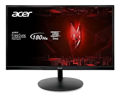 Produktbild: Acer Nitro XF240YS3 Gaming Monitor 23,8 Zoll (60,5 cm Bildschirm) Full HD, 180Hz, 1ms (VRB), 1xHDMI 2.0, 1xDisplayport 1.4, höhenverstellbar, AMD FreeSync Premium, Schwarz