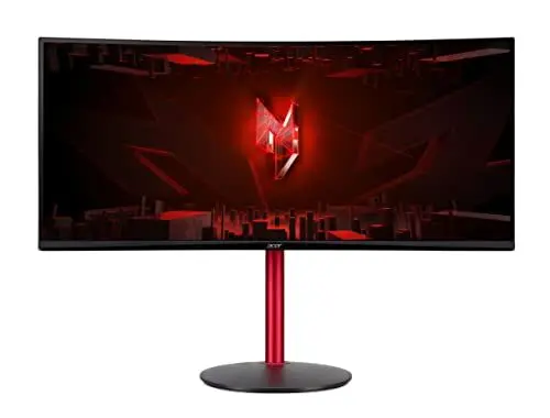 Produktbild: Acer Nitro XZ342CUP Gaming Monitor 34 Zoll (86cm Bildschirm) QHD, 165Hz DP, 100Hz HDMI, 1ms (VRB), 2xHDMI 2.0, DP 1.4, Curved, höhenverstellbar, DP/HDMI FreeSync Premium