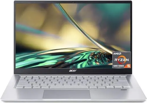 Produktbild: Acer Swift 3 (SF314-43-R8Z5) Ultrathin / Laptop | 14 FHD Display | AMD Ryzen 5 5500U | 8 GB RAM | 256 GB SSD | AMD Radeon Graphics | Windows 11 | QWERTZ Tastatur | silber