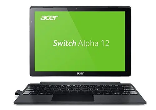 Produktbild: Acer Switch Alpha 12 SA5-271-38U0 30,5 cm (12 Zoll QHD Multi-Touch IPS) Convertible Notebook (Intel Core i3-6006U, 4GB RAM, 256GB SSD, Win 10) silber