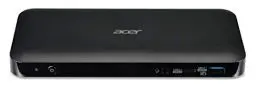 Produktbild: Acer USB Type-C Dock III (2X Displayport, 1x HDMI, Audio, RJ45 Ethernet, 3X USB 3.1, 2X USB Type-C) schwarz