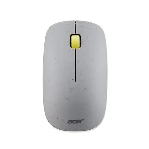 Produktbild: Acer Vero Maus AMR020 - Maus kabellos (2.4GHz Funkmaus, 1200 DPI, Smart-Power-Management, ergonomische Maus für rechts und Links Händer, leises Mausrad, 30% PCR-Kunststoffanteil) grau
