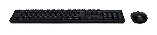Produktbild: Acer Wireless Tastatur & Maus Kit (Combo 100) (kabellose Tastatur mit Nummernblock + Maus, schlichtes und schickes Design) schwarz