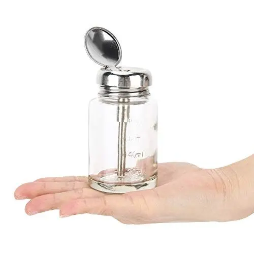 Produktbild: Aceton-Pumpspender, Pumpspenderflasche Zum Herunterdrücken Professioneller Nagelkunstentferner Gel-Nagellackentferner Leerer Behälter Maniküre-Zubehör(Drücken Sie die Flasche)