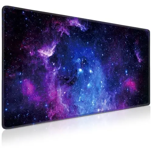 Produktbild: Acezeek Gaming Mauspad, Mauspad 900x400(35.4x15.7in) XXL,rutschfeste Mouse Pad/Mauspads,Einfach Zu Reinigen,Mausepad Groß mit Wasserdicht für Home Office Arbeit Spiel(Starry Blue)