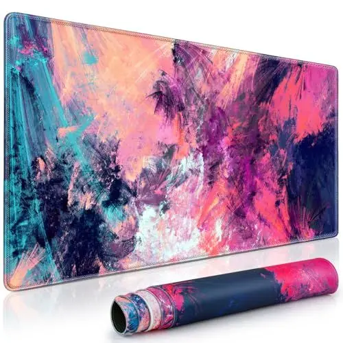 Produktbild: Acezeek Gaming Mauspad Mousepad XXL Farbe Großes Mauspad 900x400mm mit Genähten Kanten,Anti-Rutsch und Wasserdicht Mouse Pad für PC, Laptop, Zuhause, Büro, Präzise und schnelle Steuerung von Spielen