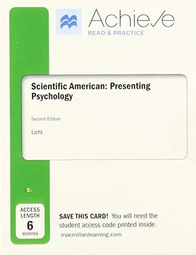 Produktbild: Achieve Read & Practice for Scientific American: Presenting Psychology Six-months Access