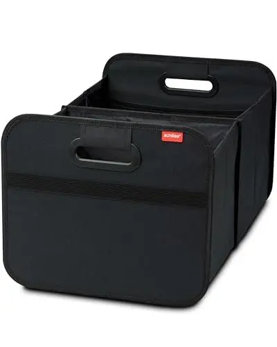 Produktbild: achilles Auto Kofferraum Organizer XL – Kofferraumtasche XL mit viel Stauraum – Geräumige & Pflegeleichte Faltbox – Auto Zubehör Innenraum Organizer – Stabiler Boden & Tragegriff – Schwarz