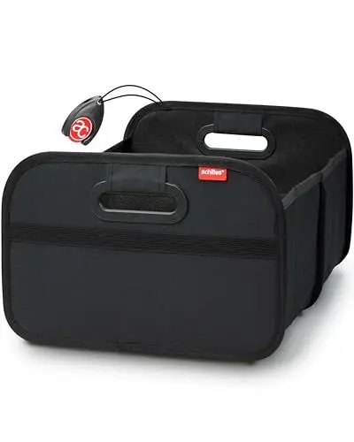 Produktbild: achilles Auto Kofferraum Organizer – Kofferraumtasche faltbar und viel Stauraum – Geräumige & Pflegeleichte Faltbox – Auto Zubehör Innenraum Organizer – Stabiler Boden & Tragegriff