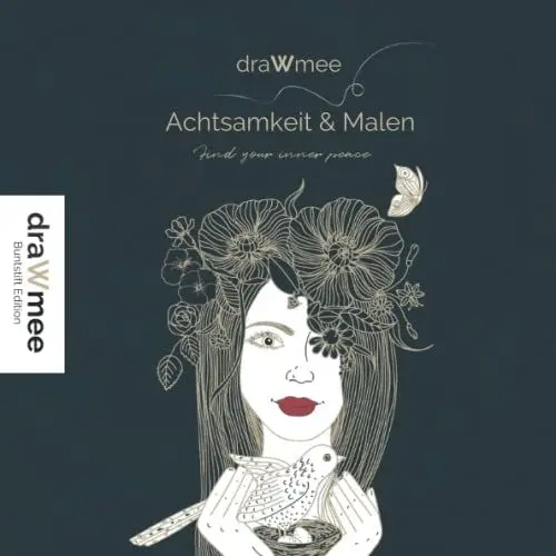 Produktbild: Achtsamkeit & Malen - Malbuch für Erwachsene Buntstift Edition: Ausmalbuch mit Mandalas, Tieren, Blumen, Portraits & positiven Affirmationen