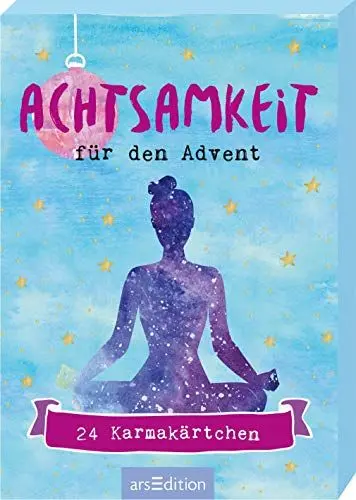 Produktbild: Achtsamkeit für den Advent: Adventskalender-Kartenbox mit 24 Karmakärtchen