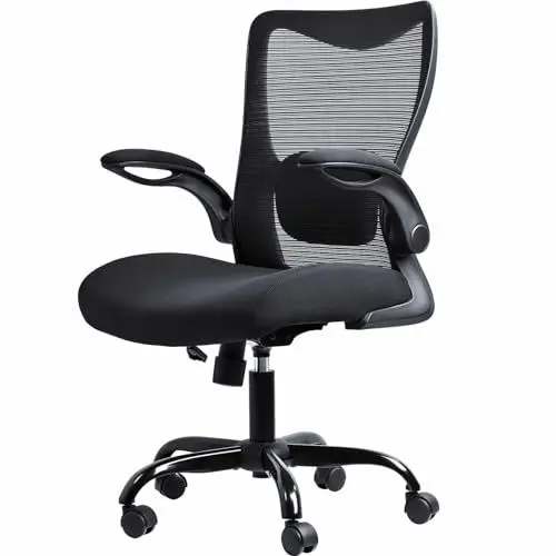 Produktbild: ACMELIFE Bürostuhl Ergonomisch Testsieger, Bürosessel Klappbaren Armlehnen, Verstellbare Lendenstütze, Schreibtischstuhl ergonomisch Computerstuhl PC Stuhl, Drehstuhl mit Rollen, Jugendliche, 150KG