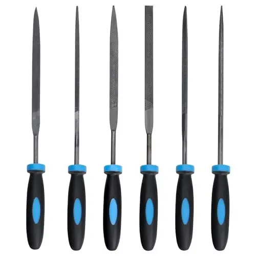 Produktbild: Acooruiteng Feilenset Metall Profi Feile 6tlg Metallfeile Mini Feilen Set File Set Schlüsselfeilen Holzfeile Rundfeile Holzfeilen Set Nadelfeilen Set für Werkstatt Heimwerken