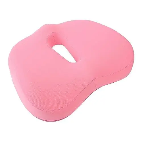 Produktbild: Acouto Autositzkissenchaum-Sitzkissen für Bürostuhl, Coccyx-Kissen Kissen, Atmungsaktives Hohl-Kern-Sitzkissen, Donut-Kissen Frauen (500 ml Rosa)