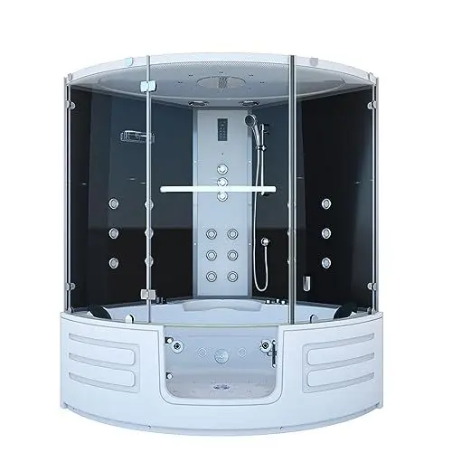 Produktbild: AcquaVapore Dampfdusche Whirlpool Dusche Duschkabine K70-SW-TH-SC 150x150cm aktive Schlauch-Reinigung