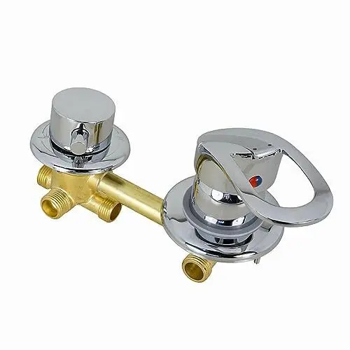 Produktbild: AcquaVapore Ersatz-Armatur Einhebelmischer 4 fach Umschalter Dusche D46 12cm