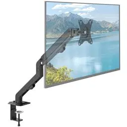 Produktbild: ACROPAQ - Monitor Arm - Für 17 - 27 Zoll Flach & Curved Monitore, Federhalterung, 360° drehbar, Schnelle Montage - Monitor Halterung, Bildschirmhalterung, Monitorhalterung, Tischhalterung - Schwarz