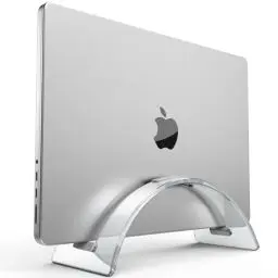 Produktbild: Acryl Vertikaler Laptop Ständer, Klearlook Acryl Notebook Ständer Platzsparender Laptop Halterung für MacBook Pro/Air, Samsung, Surface, Dell, HP, iPad, Tablets-Laptop Halter bis 17,3