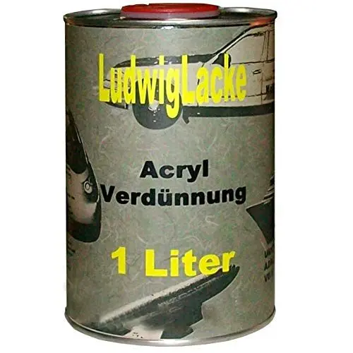 Produktbild: Acrylverdünnung 1Liter Verdünner kurz für Autolack Rallack Klarlack Grundierung Säubern