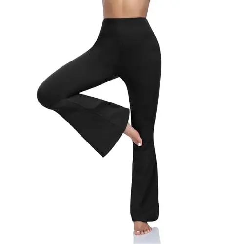 Produktbild: ACTINPUT Flared Leggings Yogahose Damen Schlaghose Blickdicht High Waist Bootleg Sporthose Bootcut Jogginghose Jazzpants Fitnesshose