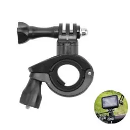Produktbild: Action Kamera Halterung, Kamerahalterung Fahrrad Motorrad Klemme Fahrradhalterung 360° Drehbar Lenker Handy Halterung Zubehör Action-Kameras für GoPro Hero Serie Action Kameras