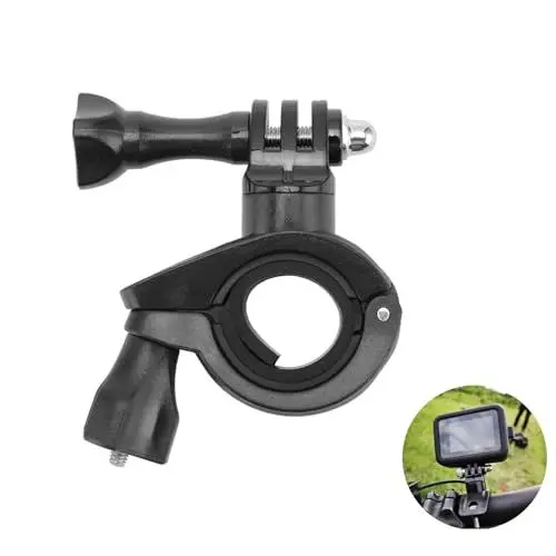 Produktbild: Action Kamera Halterung, Kamerahalterung Fahrrad Motorrad Klemme Fahrradhalterung 360° Drehbar Lenker Handy Halterung Zubehör Action-Kameras für GoPro Hero Serie Action Kameras