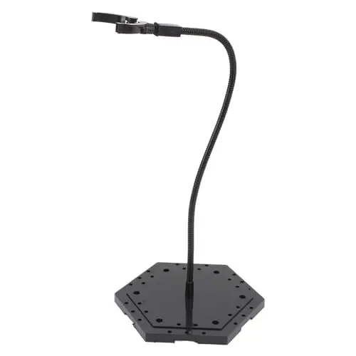 Produktbild: Action-Figurenständer, ABS-Edelstahl-Puppenfiguren-Display-Halterung, Stop-Motion-Modell-Halterung für 6-Zoll-Puppen (Black)