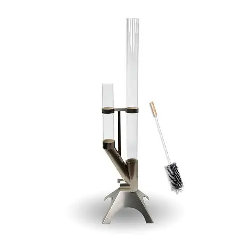 Produktbild: ACTIVA Feuerrohr Apollo – Dekorative Feuersäule Outdoor inkl. Reinigungsbürste | Nachhaltige Feuerrohr Pelletfackel für stimmungsvolle Gartenmomente