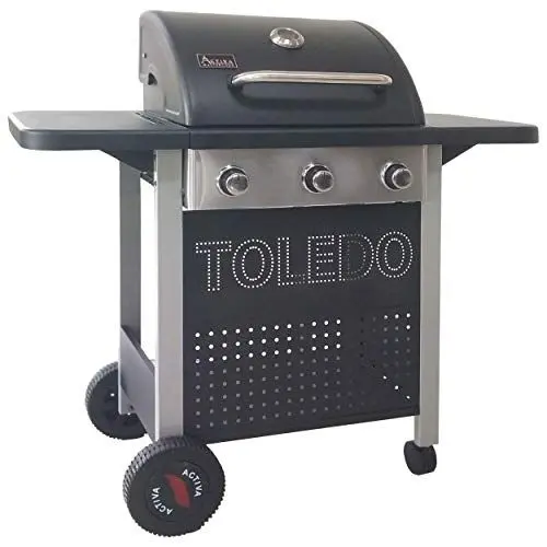 Produktbild: ACTIVA Gasgrill Toledo 300 I Premium Gas Grill mit 3 Brennern & Temperaturanzeige I Stufenlos regelbare 3,2 KW Brenner für ein perfektes Barbecue