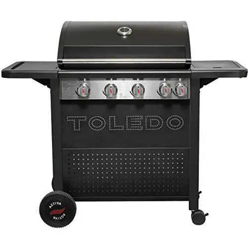 Produktbild: Activa Gasgrillwagen Toledo 500 Gasgrill, schwarz, 127 x 48 x 108 cm