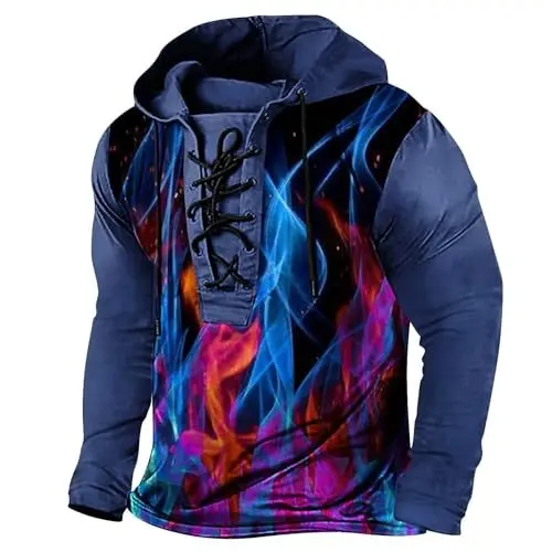 Produktbild: Activewear für Herren Batik Set Herren Sweatshirt Hoodie Backprint Herren Pullover über Hemd Herren Hoodie cool Sport Hoody Herren Sweatjacke Herren Deutschland Hoodie Hoodie Herren