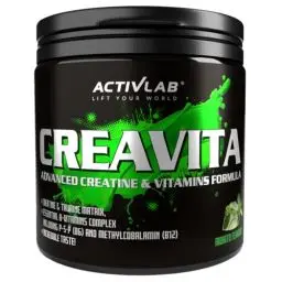 Produktbild: Activlab CREAVITA 300g | 30 Portionen | Mohito-Geschmack | Kreatin, Taurin, B-Vitamine | Pulver Matrix | Inkl. Messbecher