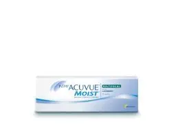Produktbild: ACUVUE MOIST 1-DAY Multifocal Tageslinsen spenden Feuchtigkeit – Tageskontaktlinsen mit -2 dpt und BC 8.4 – UV Schutz & Komfortables Tragegefühl – 30 Linsen