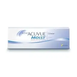 Produktbild: ACUVUE MOIST 1-Day Tageslinsen für empfindliche Augen & Allergiker – Tageskontaktlinsen mit -3,75 dpt und BC 8.5 – UV Schutz & angenehmes Tragegefühl – 30 Linsen