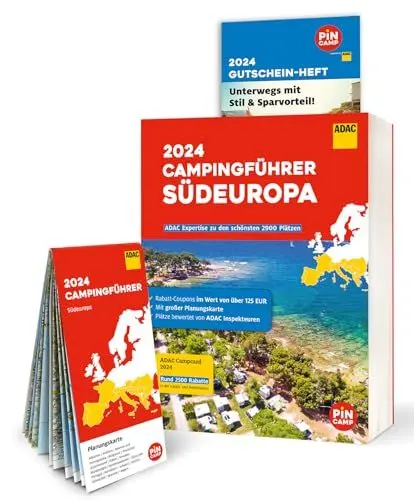 Produktbild: ADAC Campingführer Südeuropa 2024: Mit ADAC Campcard, Planungskarten und Rabatt-Coupons