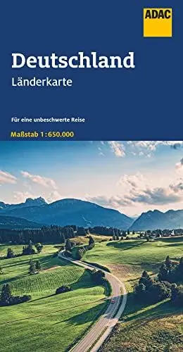 Produktbild: ADAC Länderkarte Deutschland 1:650.000: Straßenkarte und Autokarte