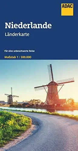Produktbild: ADAC Länderkarte Niederlande 1:300.000: Straßenkarte und Autokarte