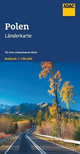 Produktbild: ADAC Länderkarte Polen 1:700.000: Straßenkarte und Autokarte