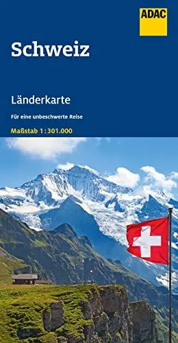 Produktbild: ADAC Länderkarte Schweiz 1:301.000
