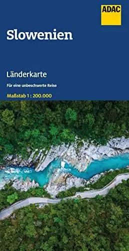 Produktbild: ADAC Länderkarte Slowenien 1:200.000: Straßenkarte und Autokarte