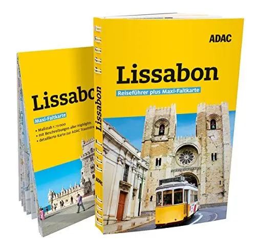 Produktbild: ADAC Reiseführer plus Lissabon: Mit Maxi-Faltkarte und praktischer Spiralbindung