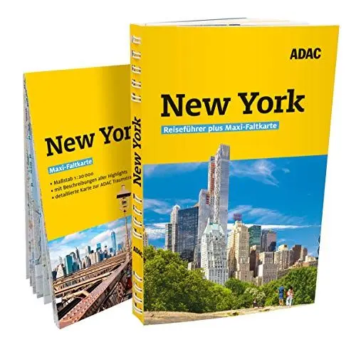 Produktbild: ADAC Reiseführer plus New York: Mit Maxi-Faltkarte und praktischer Spiralbindung