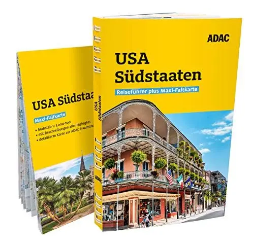 Produktbild: ADAC Reiseführer plus USA Südstaaten: Mit Maxi-Faltkarte und praktischer Spiralbindung